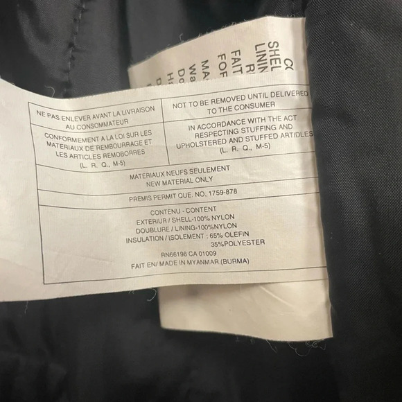 RCAF EVIN Telescopic Black Sleeve  Coat Size XL Reg - Picture 11 of 11